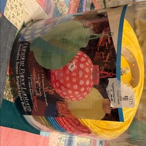 Colorful Hanging Paper Lanterns Set